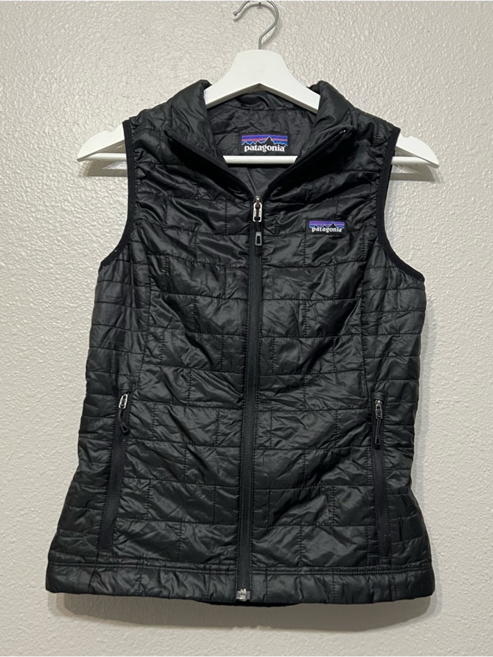 Patagonia Women’s Nano Puff Black Insulated Quilted Vest Jacket Size XS